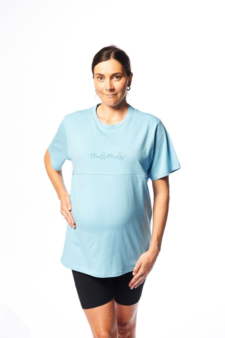 Viva Māmā Tee - M, Sky Blue image