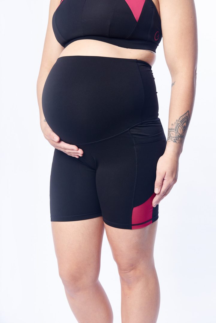Revolution Maternity Bike Shorts - Roseberry, S image
